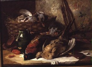 Stilleven met wildvogels