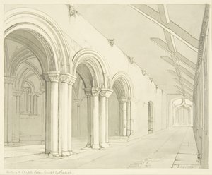 Ingang van de Kapittelzaal van de Bristol Cathedral door James Johnson