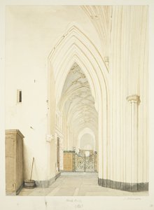 Noordbeuk van St Mary Redcliffe, kijkend naar het oosten door James Johnson