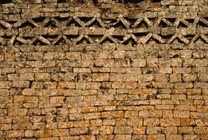 Stenen muur bij de ruïnes van Groot Zimbabwe, Zimbabwe