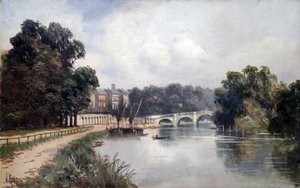 Cholmondeley Walk, kijkend naar Richmond Bridge door James Lewis