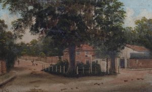 Het oorlogsmonument driehoek in East Sheen door James Lewis
