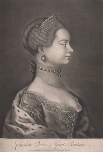 Charlotte Koningin van Groot-Brittannië door James McArdell