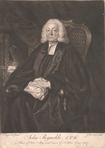 Dr. John Reynolds, S.T.B. door James McArdell
