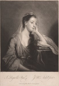 Miss Horneck door James McArdell