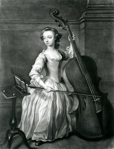 Portret van Benjamin Hallett (mezzotint) door James McArdell