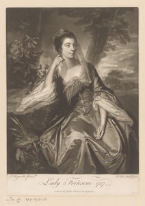 Portret van Anne Fortescue door James McArdell
