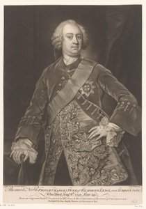 Portret van Charles Lennox door James McArdell