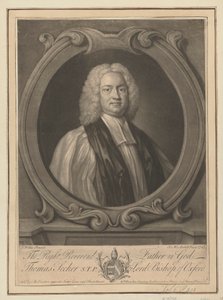 Thomas Secker, Lord Bisschop van Oxford door James McArdell