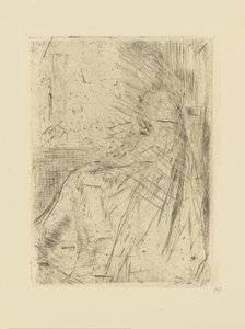 Impressies van geannuleerde platen door Whistler - Maude, Zittend door James Abbott McNeill Whistler