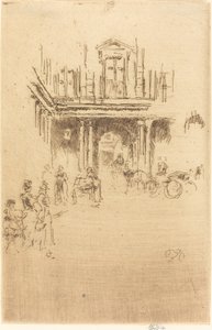 Een Hoek van het Palais Royal door James Abbott McNeill Whistler