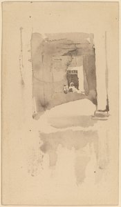 Een Deur in Ajaccio door James Abbott McNeill Whistler