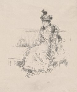 Een zittende dame door James Abbott McNeill Whistler