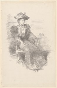 Een portret: Mildred Howells door James Abbott McNeill Whistler