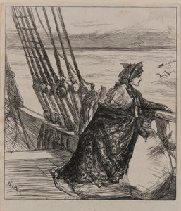 Een Illustratie bij De Dochter van de Majoor door James Abbott McNeill Whistler