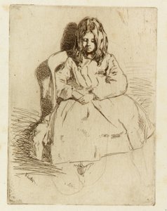 Annie, zittend