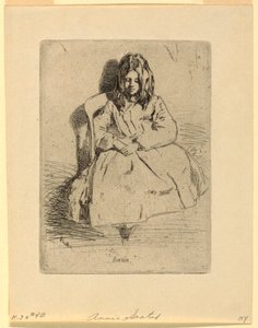 Annie, Zittend door James Abbott McNeill Whistler