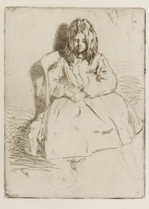 Annie, zittend