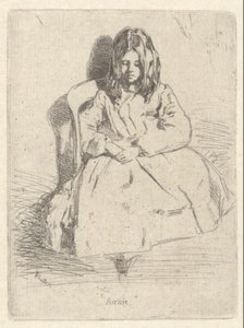 Annie, zittend door James Abbott McNeill Whistler