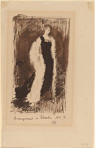 Schikking in zwart - nr.3 door James Abbott McNeill Whistler
