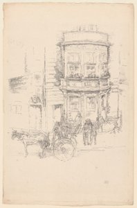 Achterkant van het Gaiety Theater door James Abbott McNeill Whistler