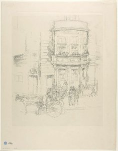 Achterkant van het Gaiety Theater door James McNeill Whistler