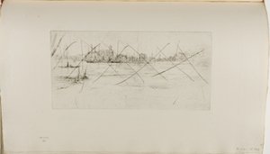 Battersea: Vroege ochtend door James Abbott McNeill Whistler