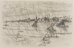 Battersea Reach door James Abbott McNeill Whistler