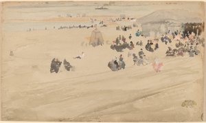 Strandscène door James Abbott McNeill Whistler