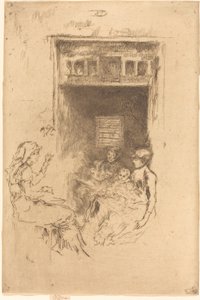 Kralenrijgers door James Abbott McNeill Whistler