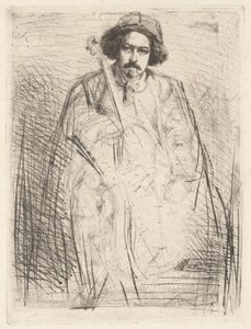 Becquet (De Violist) door James Abbott McNeill Whistler