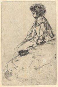 Bibi Lalouette door James Abbott McNeill Whistler