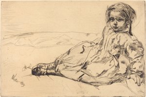 Bibi Valentin door James Abbott McNeill Whistler