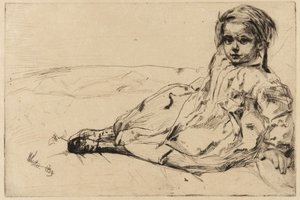 Bibi Valentin door James Abbott McNeill Whistler