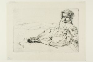 Bibi Valentin door James Abbott McNeill Whistler