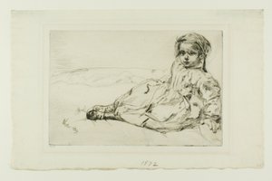 Bibi Valentin door James Abbott McNeill Whistler