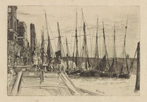 Billingsgate door James Abbott McNeill Whistler