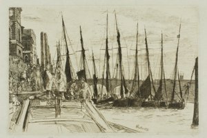 Billingsgate door James Abbott McNeill Whistler