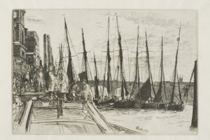 Billingsgate door James Abbott McNeill Whistler