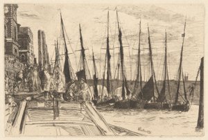 Billingsgate door James Abbott McNeill Whistler