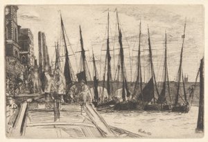 Billingsgate door James Abbott McNeill Whistler