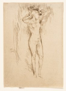 Het haar binden door James Abbott McNeill Whistler