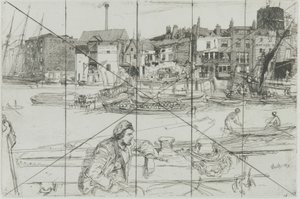 Black Lion Wharf door James Abbott McNeill Whistler