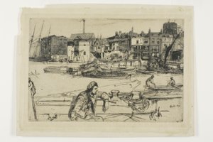 Black Lion Wharf door James Abbott McNeill Whistler