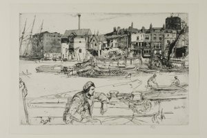 Black Lion Wharf door James Abbott McNeill Whistler