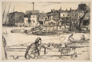 Black Lion Wharf door James McNeill Whistler