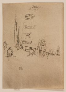 Vlaggetjes door James Abbott McNeill Whistler