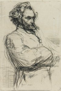 C.L. Drouet, Beeldhouwer door James Abbott McNeill Whistler