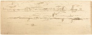 Kanaal, Oostende door James Abbott McNeill Whistler