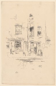Kerkhof door James Abbott McNeill Whistler